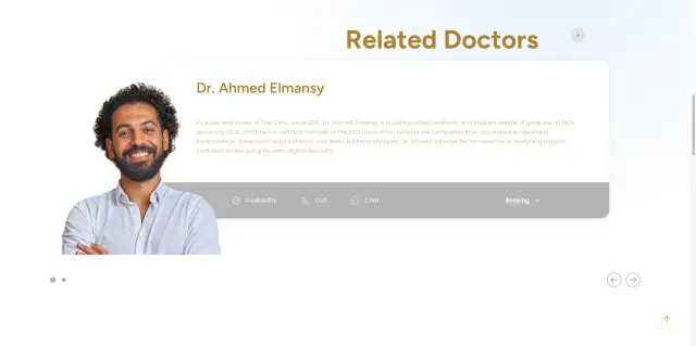 عيادات المنسي - تصميم الموقع الإلكتروني 21 | أعمال MAZCODEX