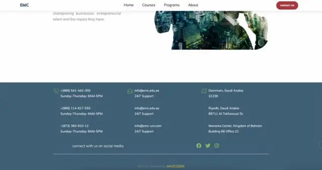 EMC - تصميم الموقع الإلكتروني 6 | أعمال MAZCODEX