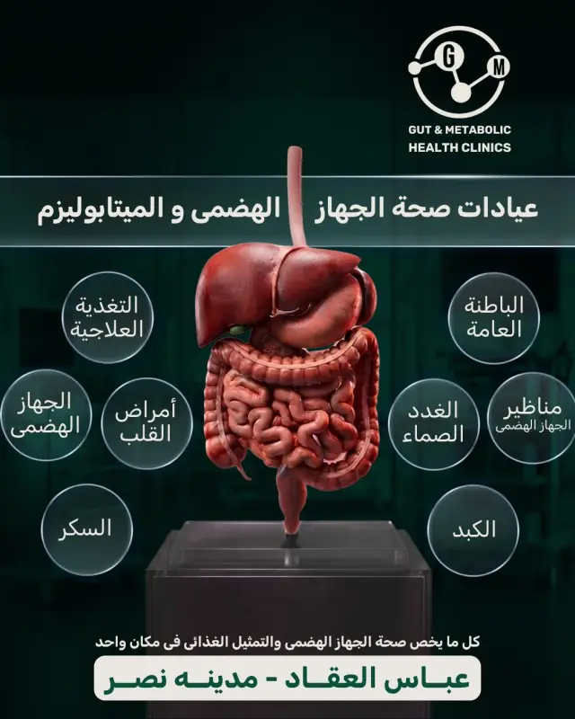 عيادات صحة الجهاز الهضمي والتمثيل الغذائي - تصميم سوشيال ميديا 18 | أعمال MAZCODEX