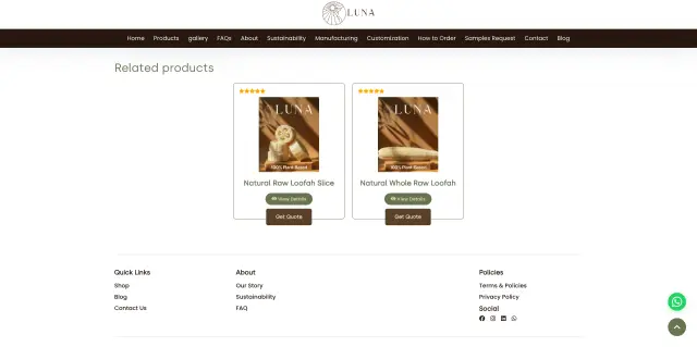 لونا لوفة - تصميم الموقع الإلكتروني 10 | أعمال MAZCODEX