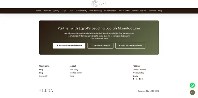 لونا لوفة - تصميم الموقع الإلكتروني 40 | أعمال MAZCODEX